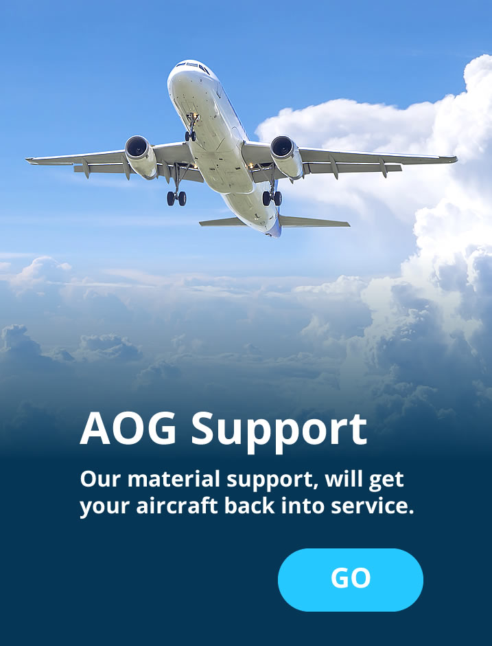 We offer AOG support (Aircraft on the Ground).
