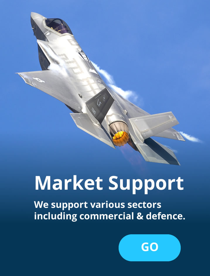 We support numerous aerospace related MRO markets.